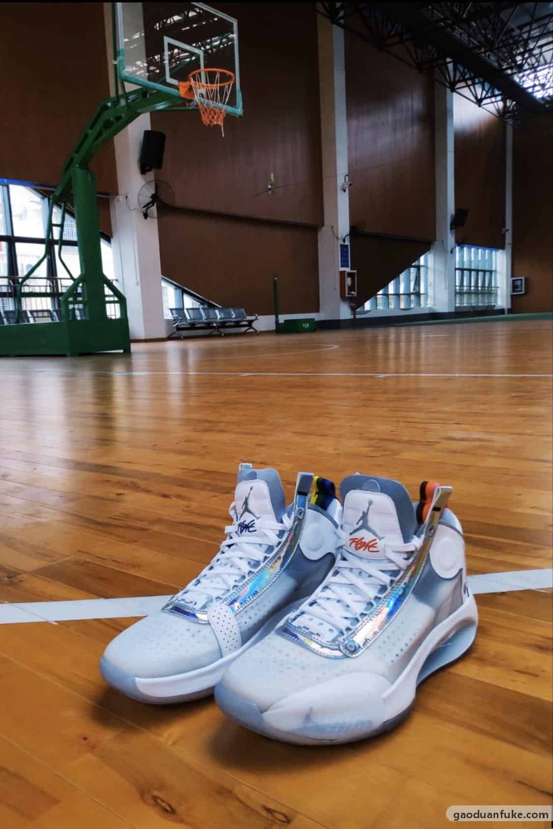 莆田鞋子网站-原厂批次 aj34 "white iridescent"白镭射