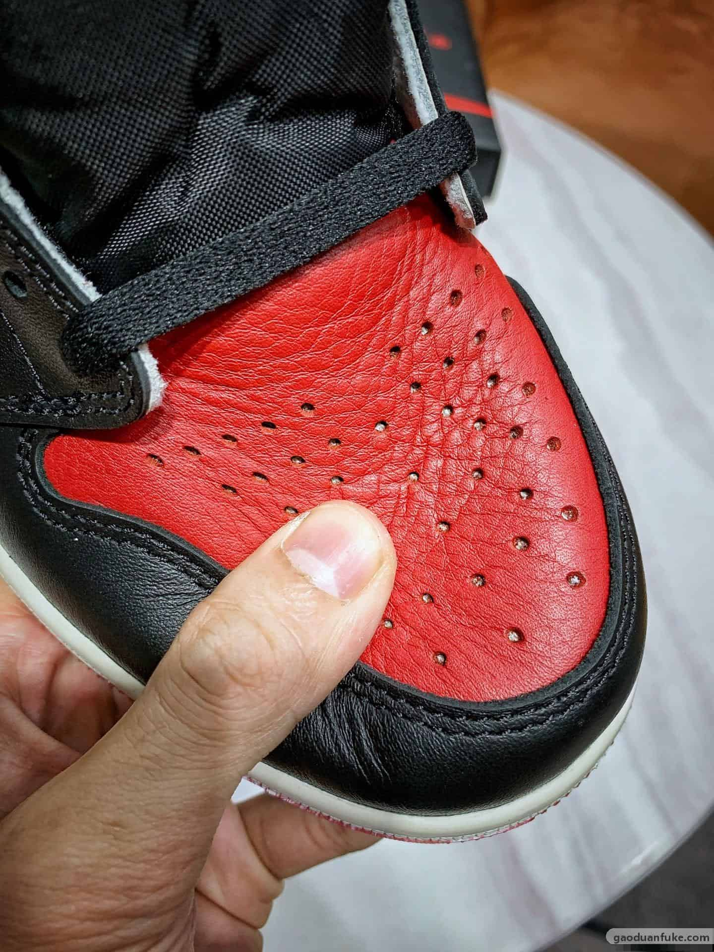 莆田复刻鞋-纯原级别 air jordan 1 retro bred toe "红脚趾"