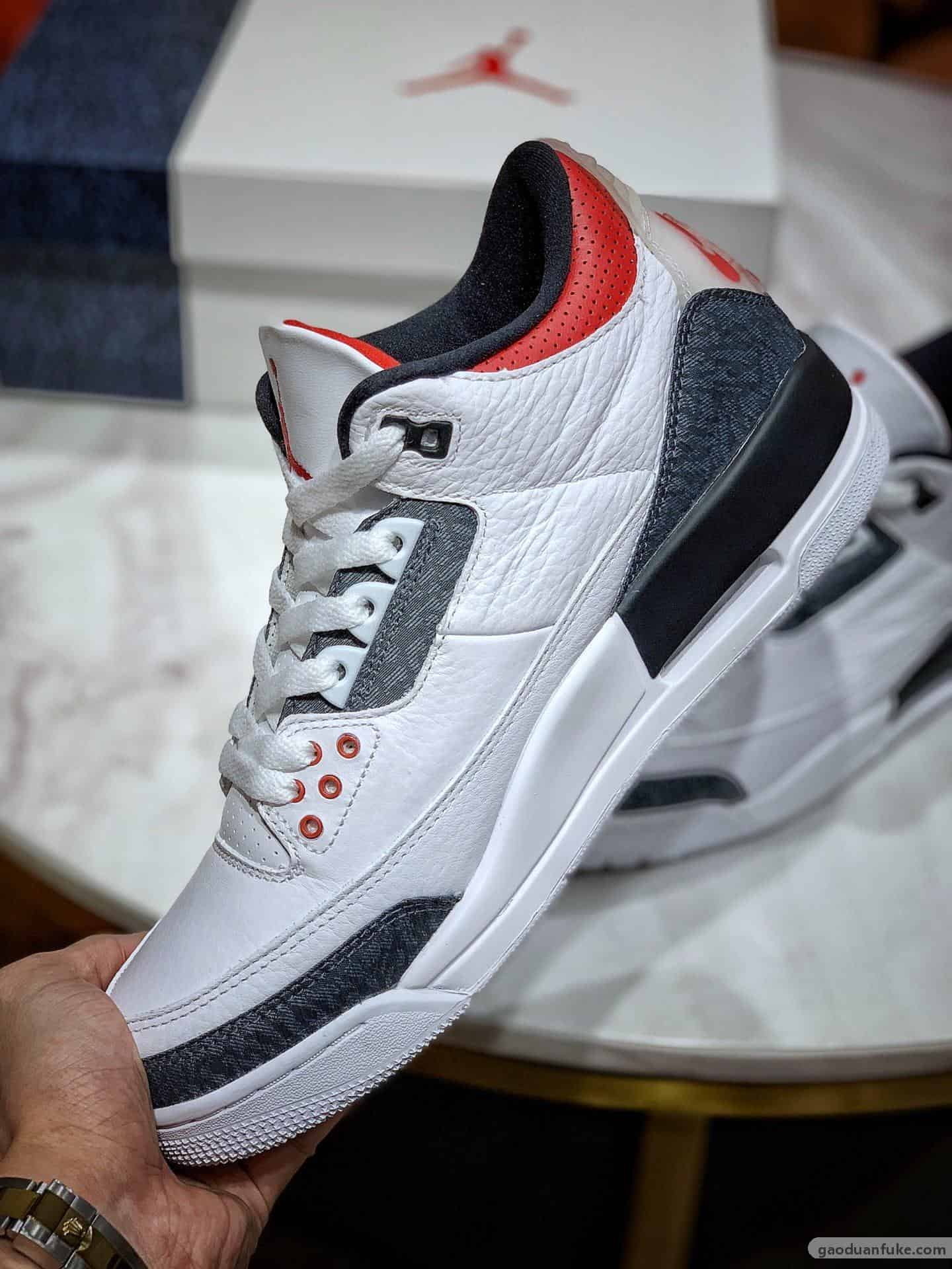 莆田鞋微信号推荐-东莞大厂出品 air jordan 3 se denim"fire red"