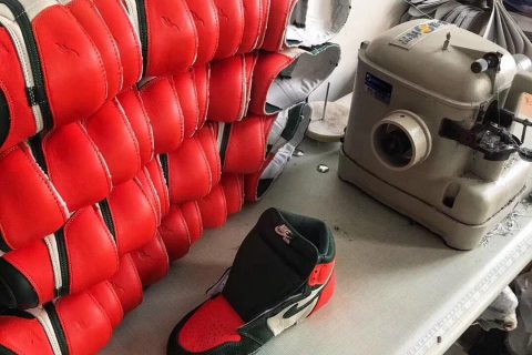 H12纯原 Air Jordan 1 AJ1 Solefly 绿橙 迈阿密