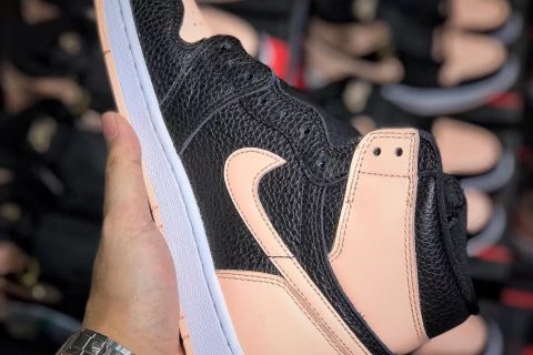 H12纯原 Air Jordan 1 黑粉 AJ1脏粉 黑粉脚趾