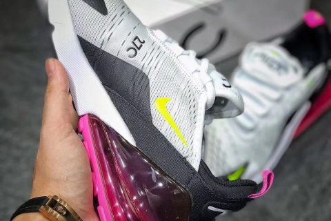精仿鞋-正品订单 唯一原底气垫Air Max 270 贾卡 新配色