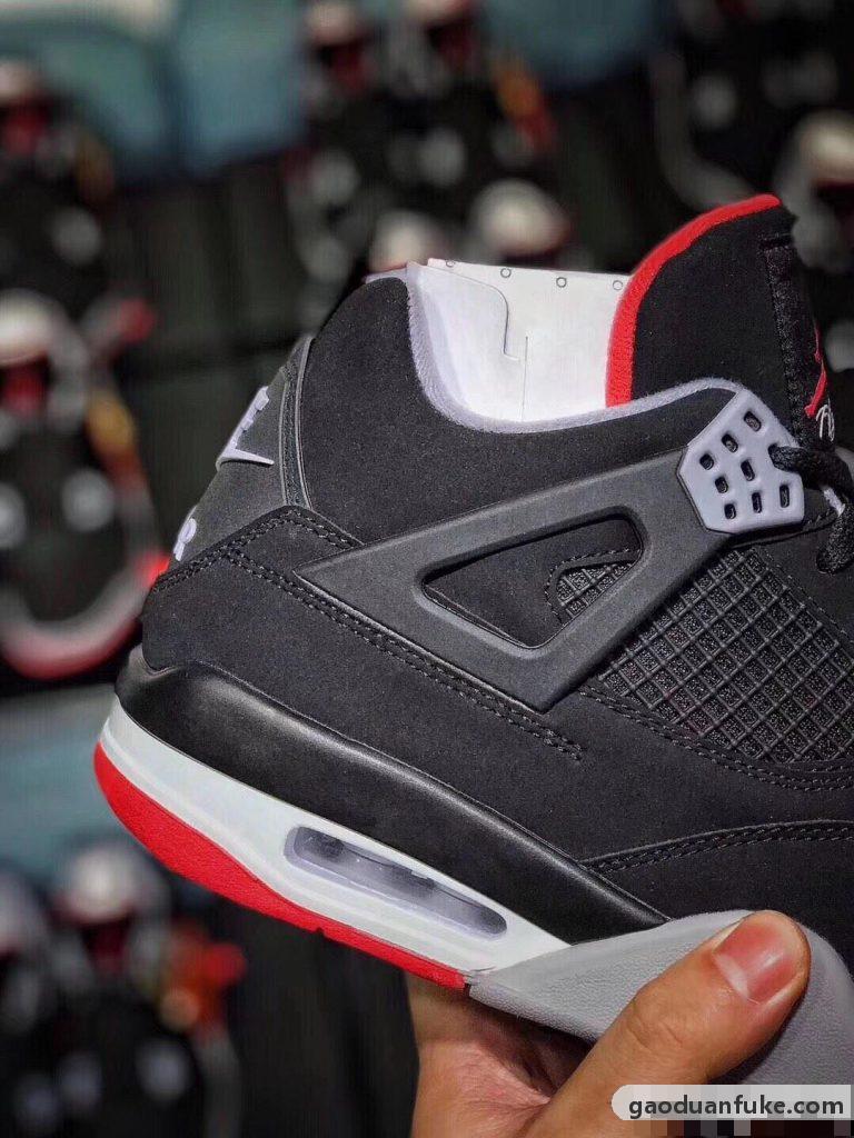 高端复刻精仿-H12纯原 2019 AJ4 "Bred" 黑红