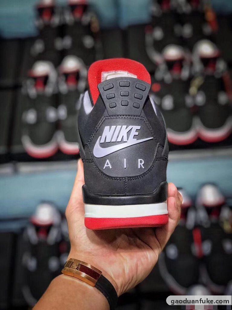 高端复刻精仿-H12纯原 2019 AJ4 "Bred" 黑红