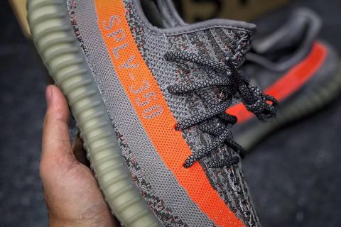 【日本外贸 私人订单】高端复刻精仿 Yeezy 350V2 首发灰橘