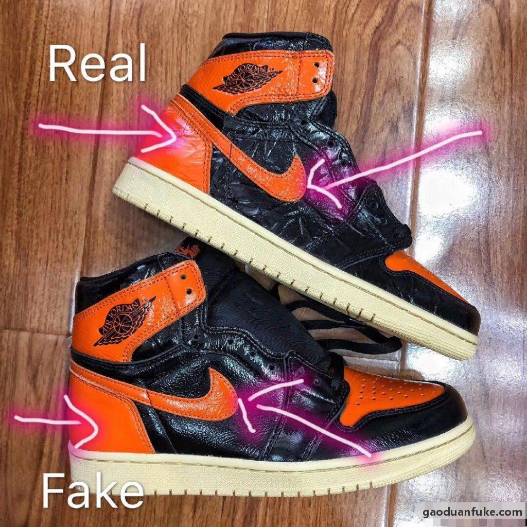 高端复刻精仿H12纯原 AJ1 黑扣碎 AJ1 Shattered Backboard 货号 555088-028