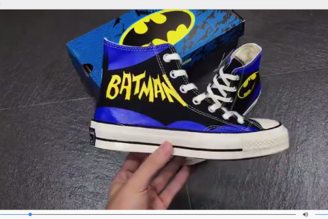 潮鞋-正义联盟系列 蝙蝠侠 新一代2.0DC Comics x Convers Chuck Taylor 1970s