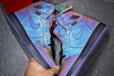 莆田鞋-Air jordan 1 "ZOOM"3M反光变色龙