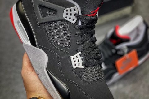 莆田鞋-知名AJ大厂出品 AJ4 "Bred" 黑红