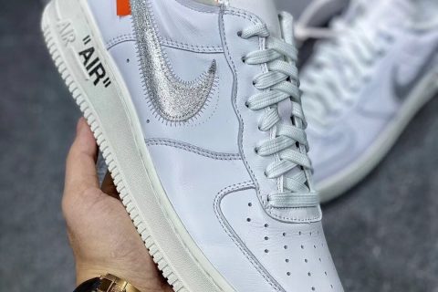 莆田鞋-Off-White X Air Force 1 OW联名白银勾