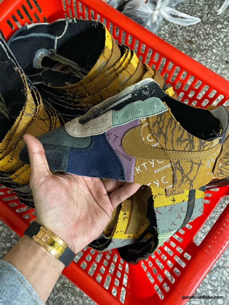 莆田鞋-H12纯原制造Travis Scott X AF1 拼接空军