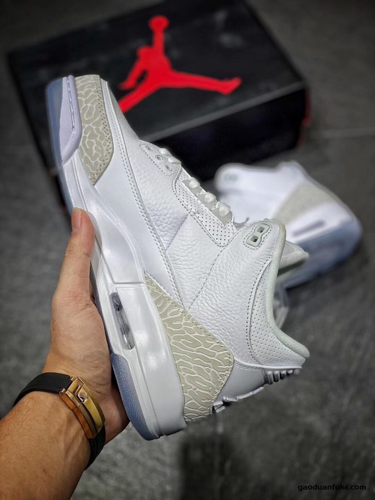 莆田鞋-AIR JORDAN 3 Pure White 篮球鞋