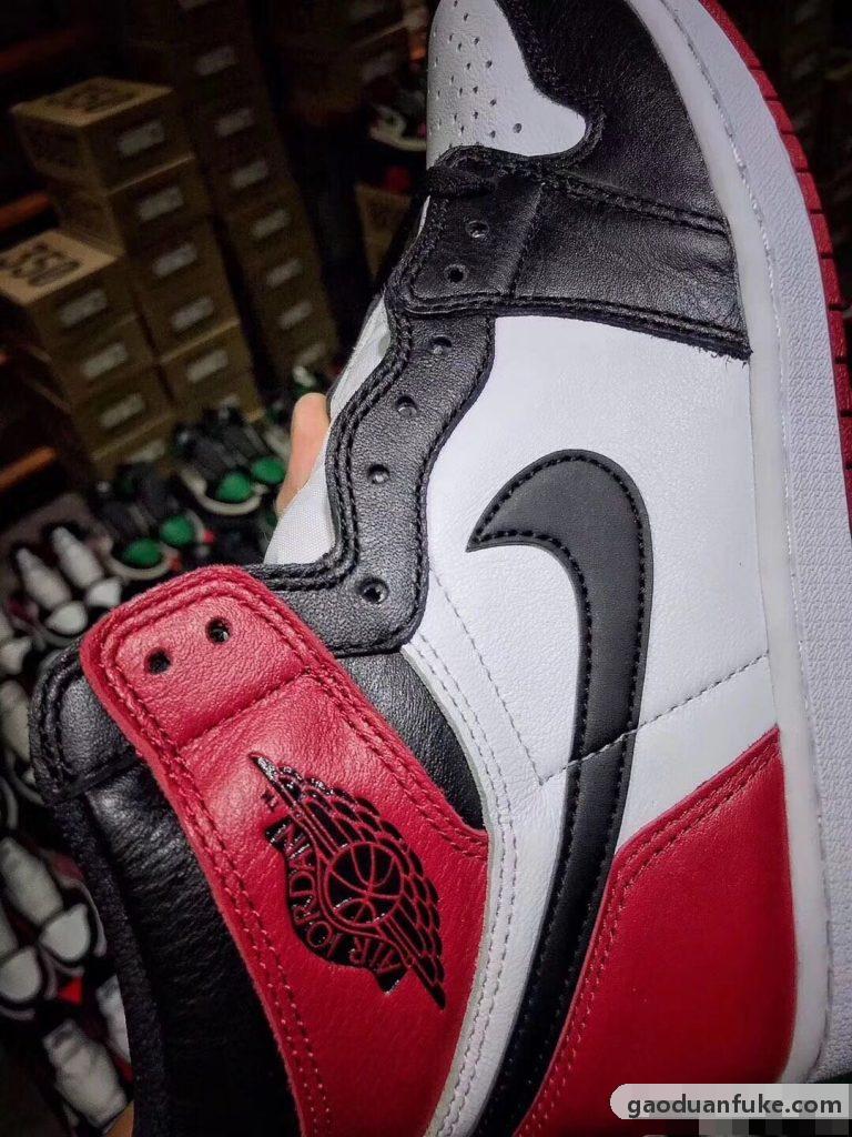 莆田鞋-H12纯原 AJ1 "Black toe" 黑脚趾