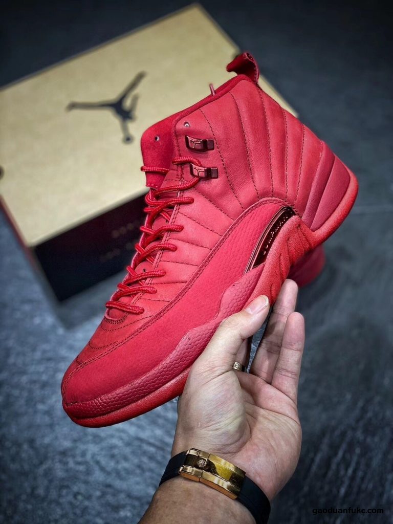 莆田鞋-Air Jordan 12 Retro AJ12 大红 中国红