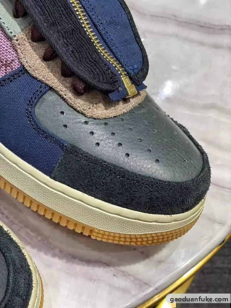 莆田鞋H12纯原 Travis Scott X Nike Air Force 1 拼接空军工厂爆料