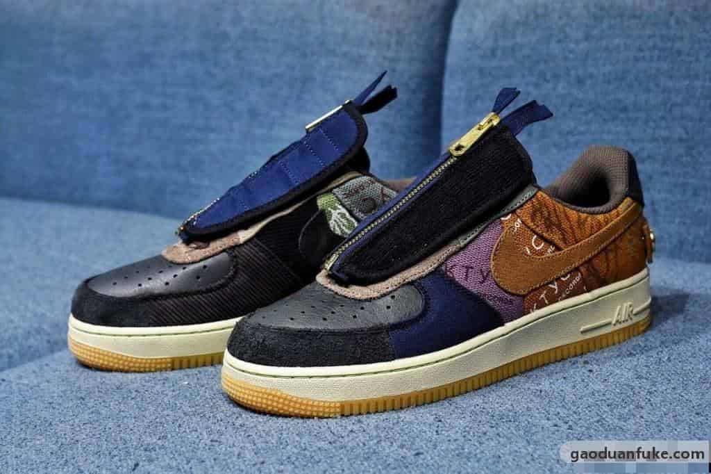 莆田鞋H12纯原 Travis Scott X Nike Air Force 1 拼接空军工厂爆料