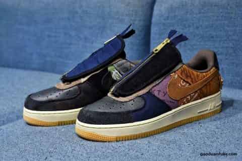 莆田鞋H12纯原 Travis Scott X Nike Air Force 1 拼接空军工厂爆料