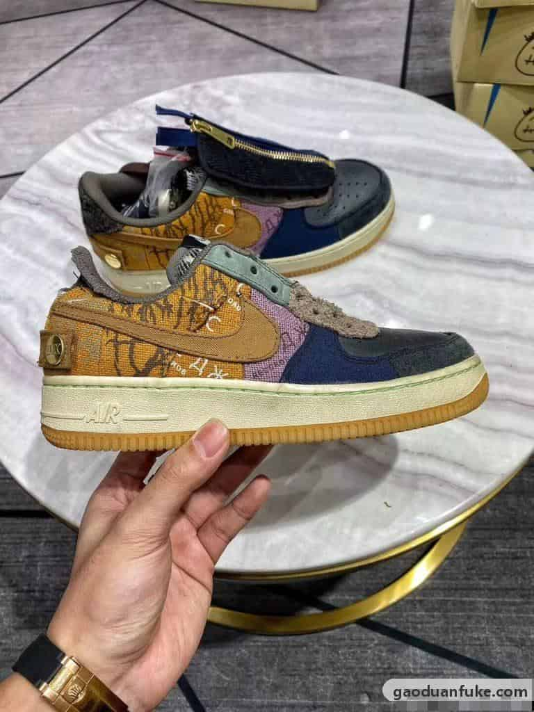 莆田鞋H12纯原 Travis Scott X Nike Air Force 1 拼接空军工厂爆料