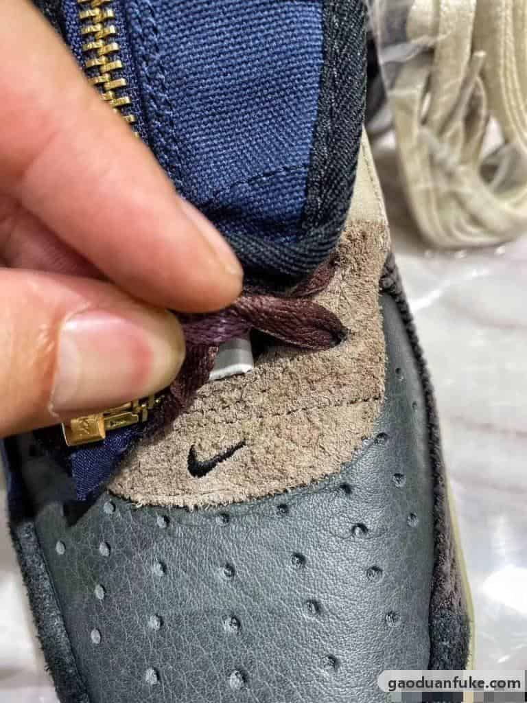 莆田鞋H12纯原 Travis Scott X Nike Air Force 1 拼接空军工厂爆料