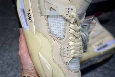 复刻鞋 尝鲜版 Air Jordan 4 RERO x Off-White AJ4 OW联名款