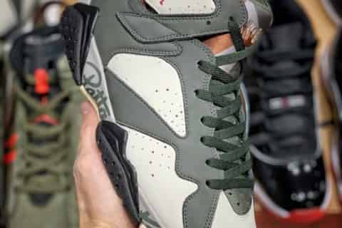 莆田鞋- 某知名外贸大厂 Air Jordan 7 X Patta OG SP Icicle深绿