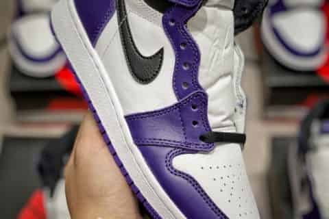 莆田纯原级别 AJ1 GS "新白紫"女鞋 最新批次 完美鞋型