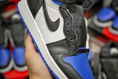 复刻鞋 纯原级别 AJ1 新黑蓝 女鞋AJ1 ROYAL TOE GS