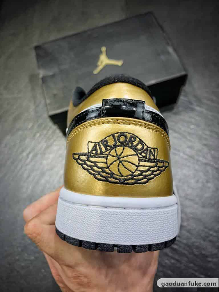 莆田鞋和正品的区别-原装级别 AJ1 Low Gold Toe 黑金脚趾