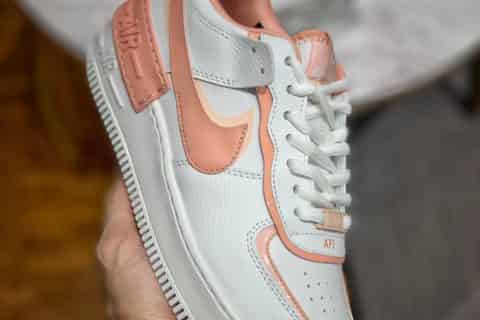 莆田鞋-原装级别 NK WMNS Air Force 1 Shadow 白粉