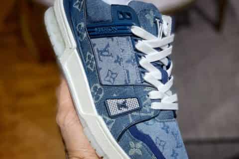 莆田鞋-东莞知名大厂出品 L家 Trainer 经典花蓝色牛仔布