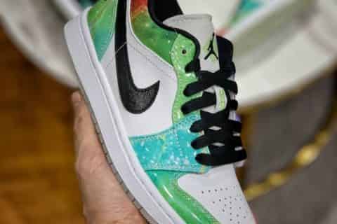 莆田鞋-公司级 Air Jordan 1 Low GS GALAXY 银河星空