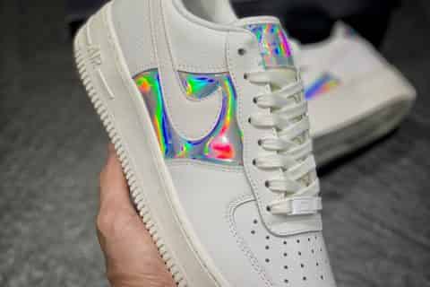 莆田鞋-原装公司级 NK Air Force 1 Low 镭射渐变