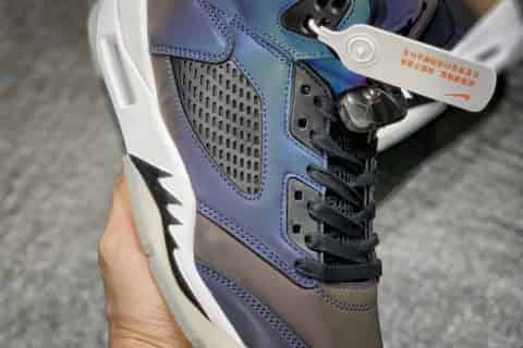 莆田鞋-原装外贸级别 Air Jordan 5 “Oil Grey”夜店