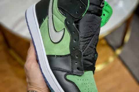 复刻鞋-东莞大厂出品 Air Jordan 1 High Zoom 黑绿