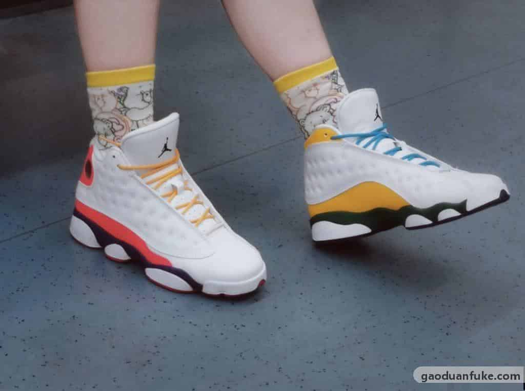 复刻鞋-原装级别 Air Jordan 13 "Playground" (GS)橙黄鸳鸯