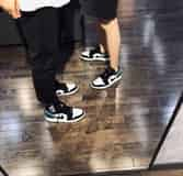 莆田鞋子网站-原装级别 Air Jordan 1 Low AJ1低帮 黑绿