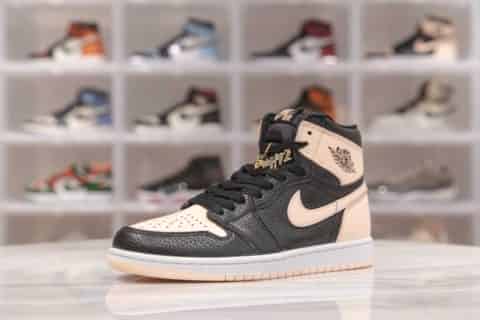 莆田鞋一手货源-H12纯原系列 Crimson Tint AJ1脏粉 黑粉脚趾