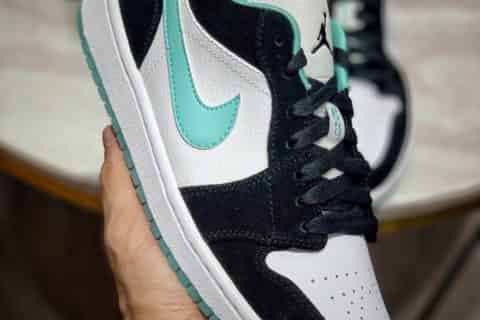 福建莆田鞋子怎么样-原装公司级 Air Jordan 1 Low "Lake 蒂芙尼黑绿