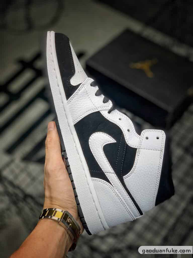 莆田鞋网官方旗舰店在哪里找-市面唯一纯原批次Air Jordan 1 Mid 黑白熊猫