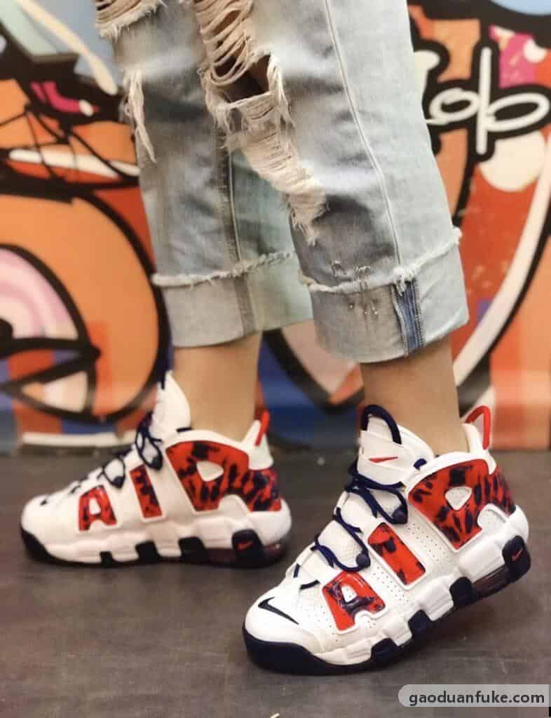 福建莆田鞋子是真的吗-公司级 NK Wmns Air More Uptempo 白蓝红