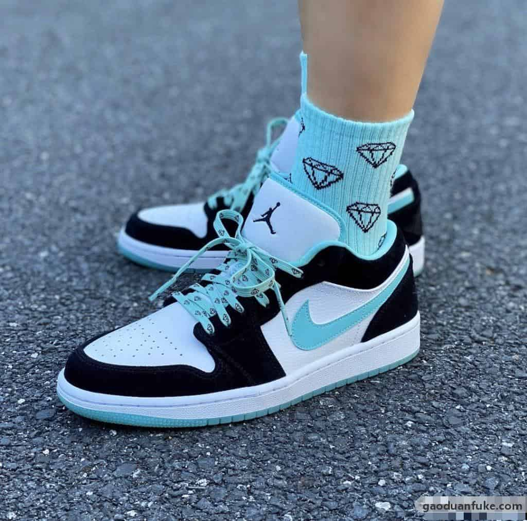 福建莆田鞋子怎么样-原装公司级 Air Jordan 1 Low "Lake 蒂芙尼黑绿