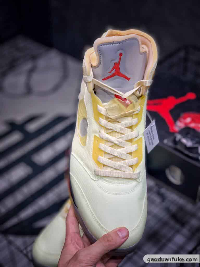 莆田鞋子货源-东莞大厂出品 Air Jordan 5 x OW联名款 金蝉翼