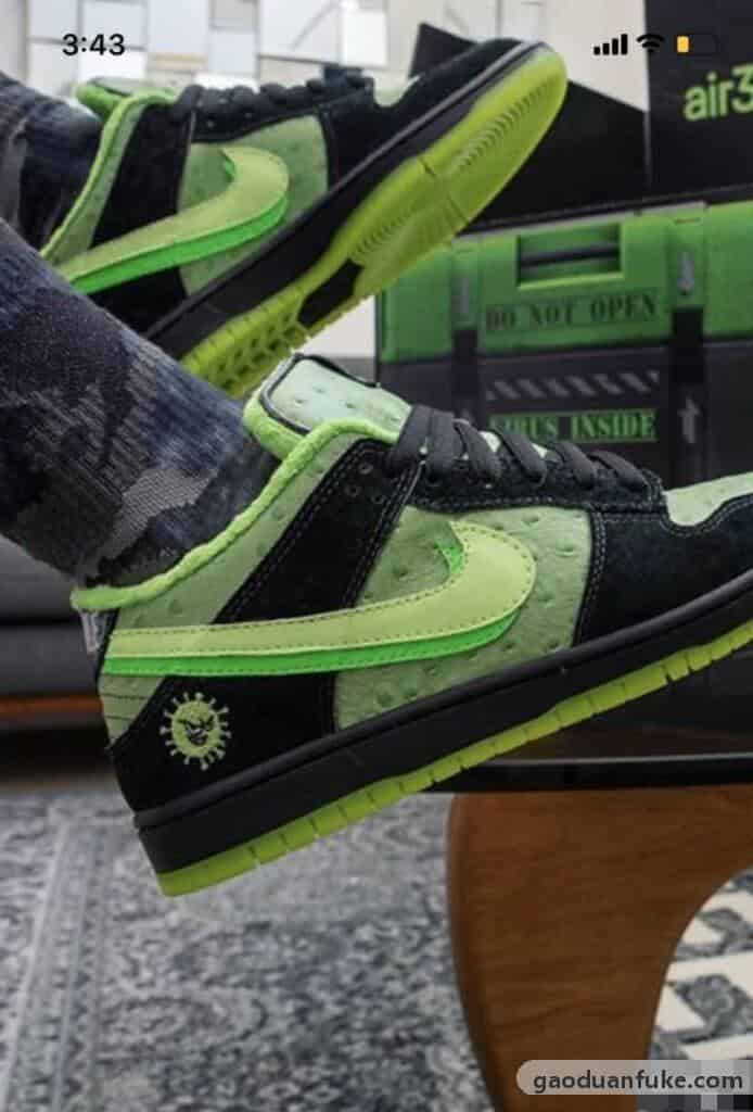 莆田鞋官网旗舰店-独家定制版 NK SB Dunk Low “Stay Home”新冠病毒