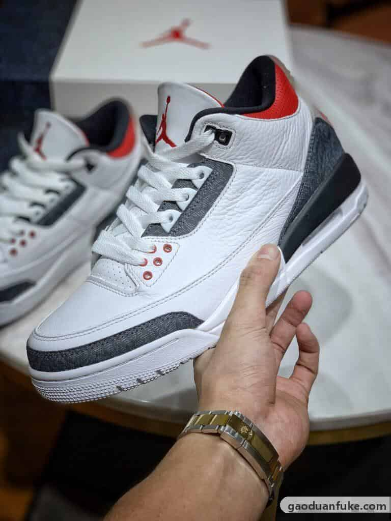 莆田鞋微信号推荐-东莞大厂出品 Air Jordan 3 SE Denim"Fire Red"