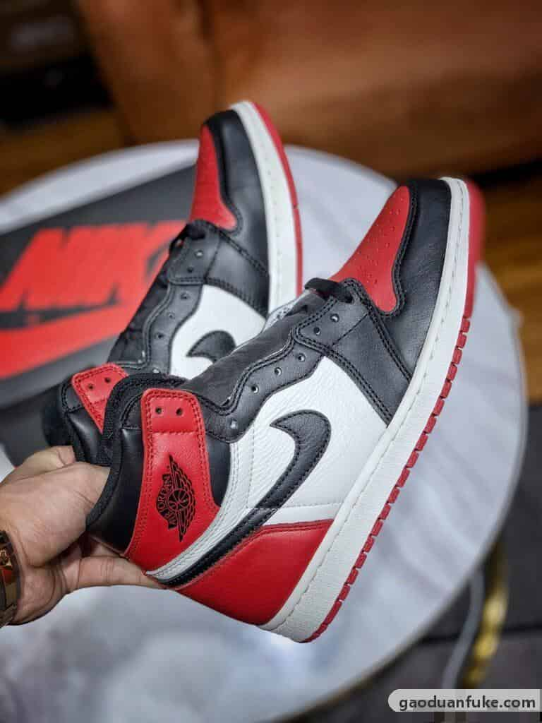 莆田复刻鞋-纯原级别 Air Jordan 1 Retro Bred Toe “红脚趾”