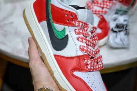 顶级莆田鞋工厂微信-原装公司级  NK SB Dunk Low双钩Swoosh