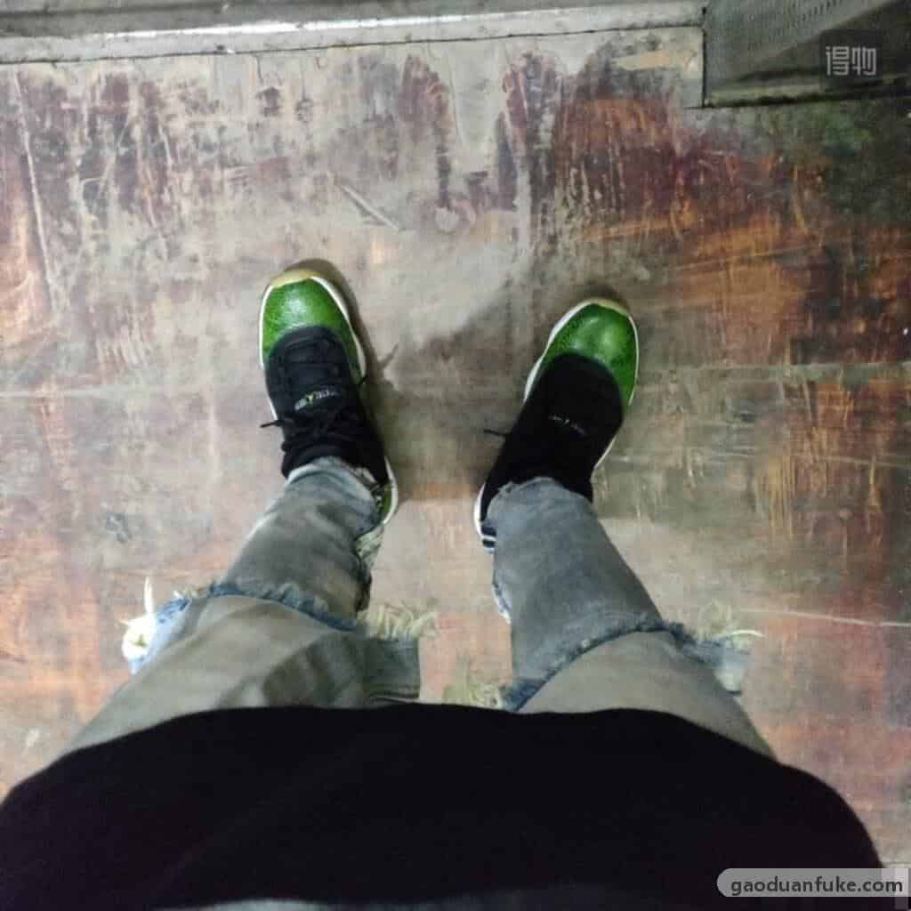 复刻鞋是不是就是假的-东莞大厂出品 Air Jordan 11 Green snake 青蛇