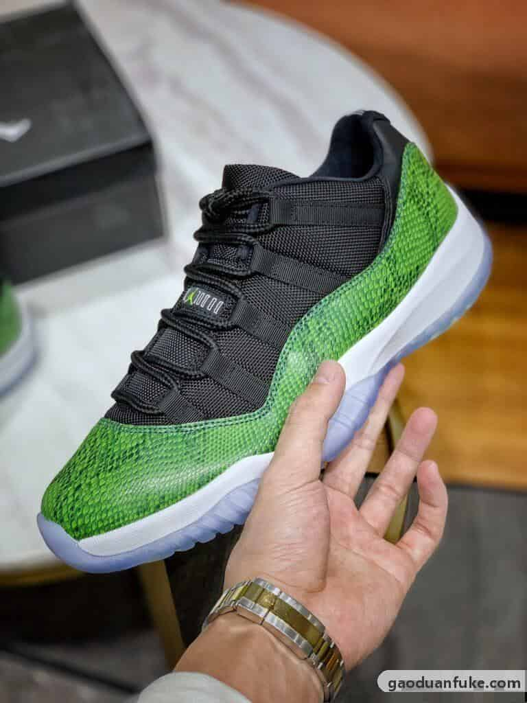 复刻鞋是不是就是假的-东莞大厂出品 Air Jordan 11 Green snake 青蛇