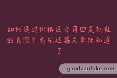 如何通过价格区分莆田复刻鞋的真假？看完这篇文章就知道了
