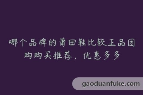 哪个品牌的莆田鞋比较正品团购购买推荐，优惠多多